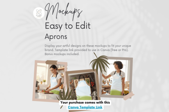Apron Lifestyle Mockup for Canva