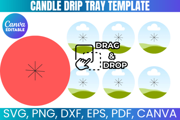 Candle Drip Tray Canva Template: Graphics for Creative Sellers