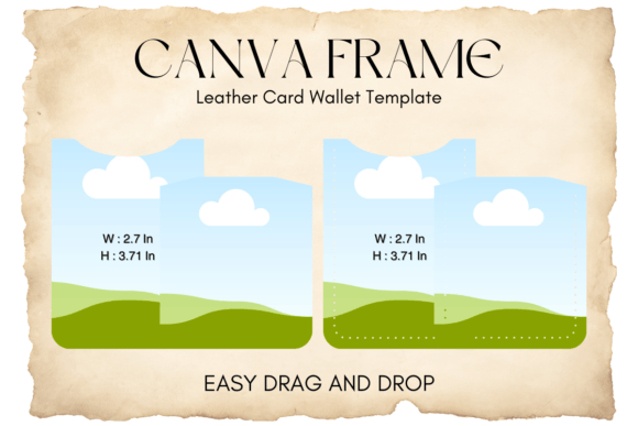 Credit Card Wallet Canva Frame Template