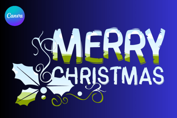 Merry Christmas Letters Canva Frame Graphics