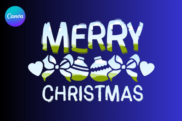 Merry Christmas Ornaments Canva Frame Graphics