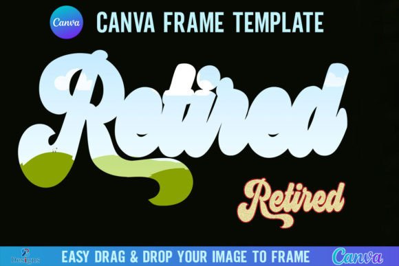 Retired Canva Frame Template Retro Graphics