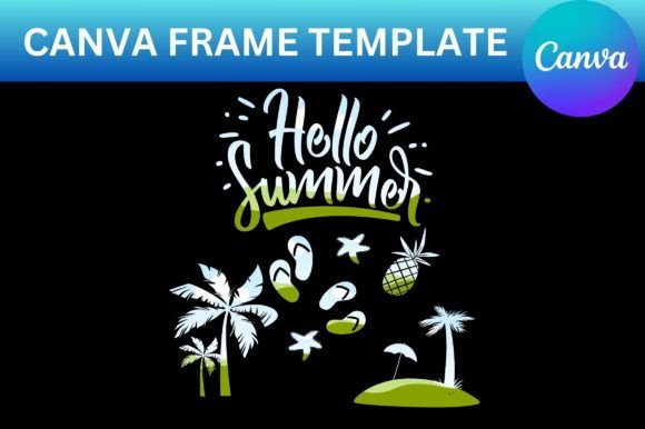 Summer Canva Frame Template: Graphics for Vibrant Branding