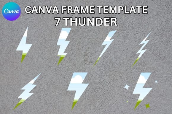 Thunder Canva Frame Template: Graphics for Modern Canva Branding